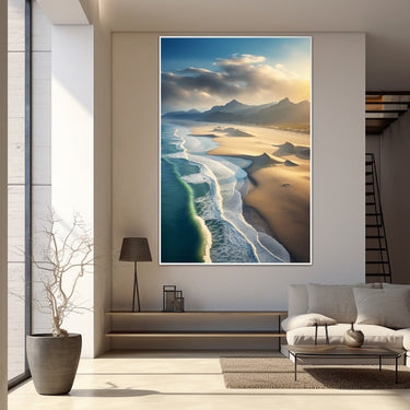 Bird's Eye View Beach Painting